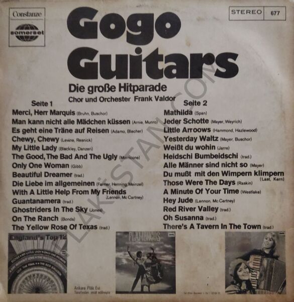 Chor Und Orchester Frank Valdor – Gogo Guitars Die Aktuelle Hitparade LP PLAK