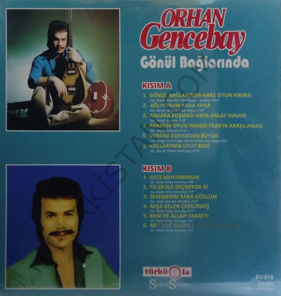 Orhan Gencebay - Gönül Bağları - Alman baskı LP PLAK