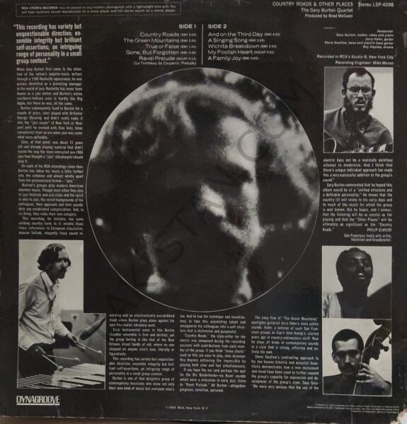 Gary Burton Quartet – Country Roads & Other Places LP PLAK
