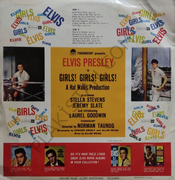 Elvis Presley ‎– Girls! Girls! Girls! LP PLAK