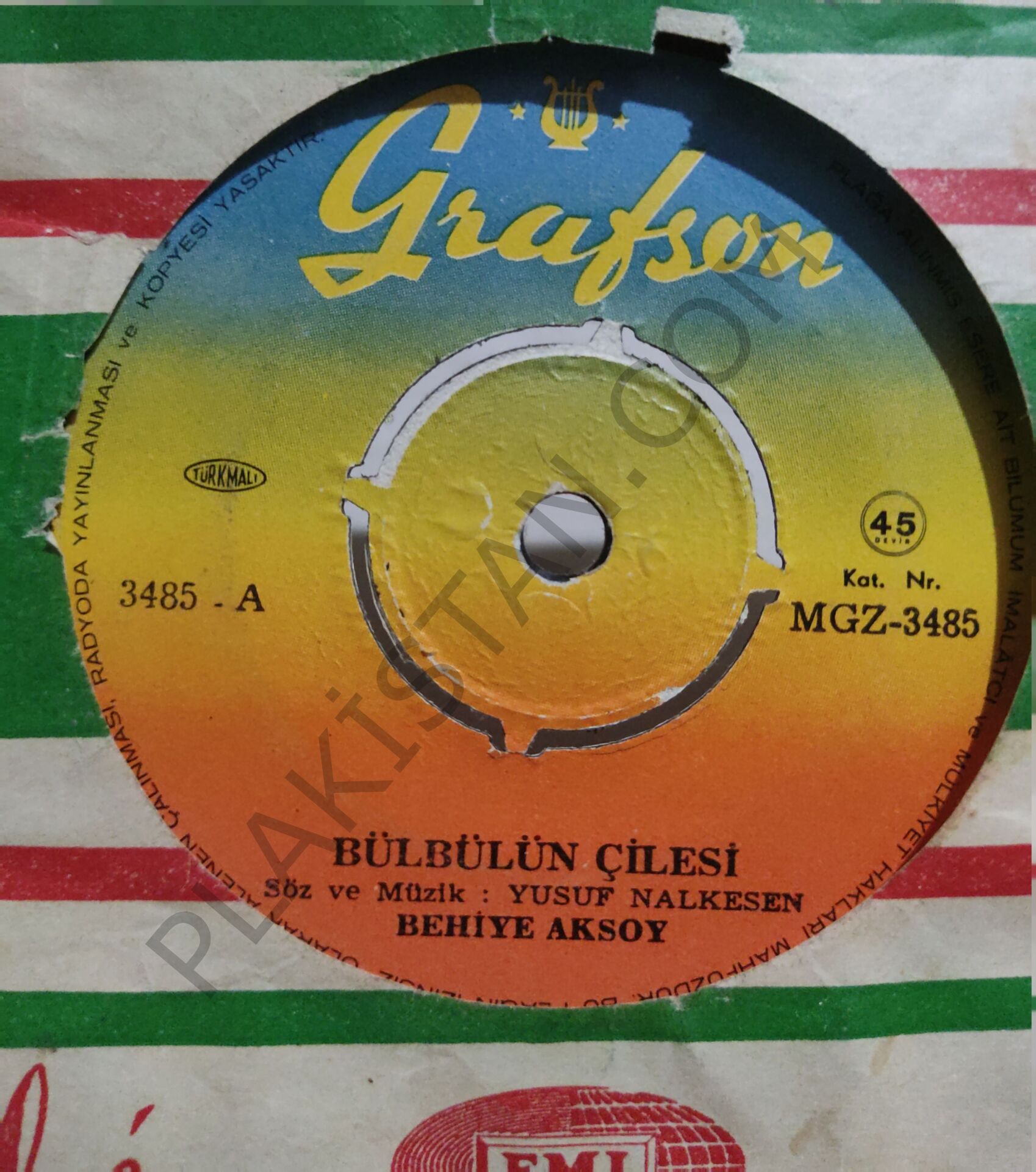 Behiye Aksoy - Bülbülün çilesi 45 lik PLAK