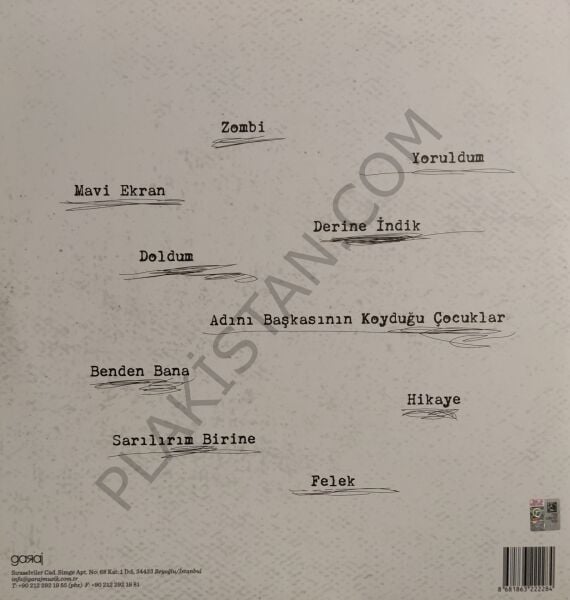 Adamlar Dünya Günlükleri LP