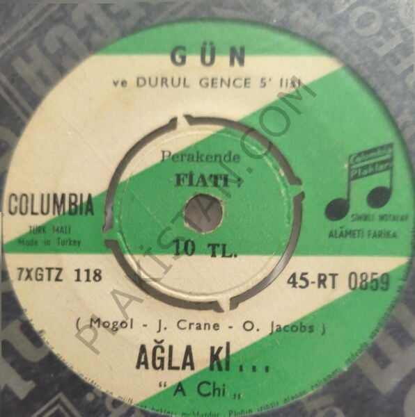 Gün ve Durul Gence 5 ' lisi 45 Sen Bana Yetersin 45 LİK PLAK