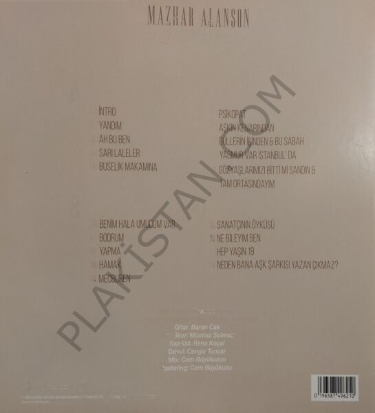 MAZHAR ALANSON - SENFONİ  LP