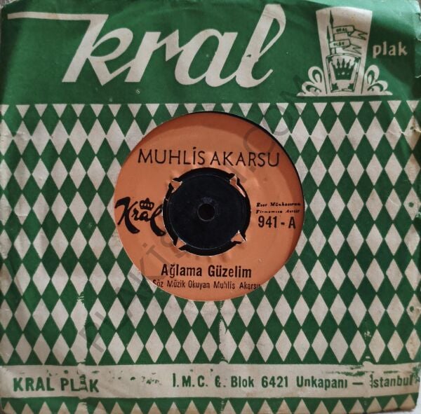 Muhlis Akarsu - Ağlama Güzelim 45 LİK PLAK
