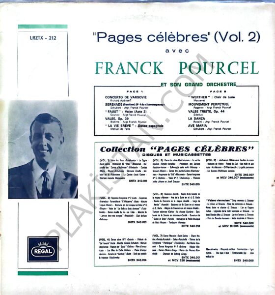 Franck Pourcel Et Son Grand Orchestre – Pages Célèbres Vol. 5 LP PLAK