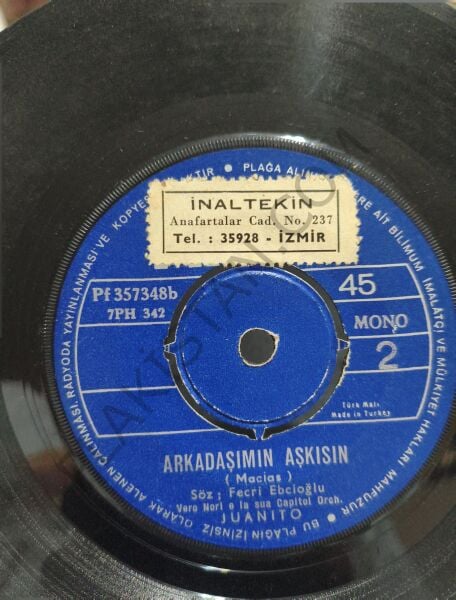 Juanıto Arkadaşımın Aşkısın 45 LİK PLAK