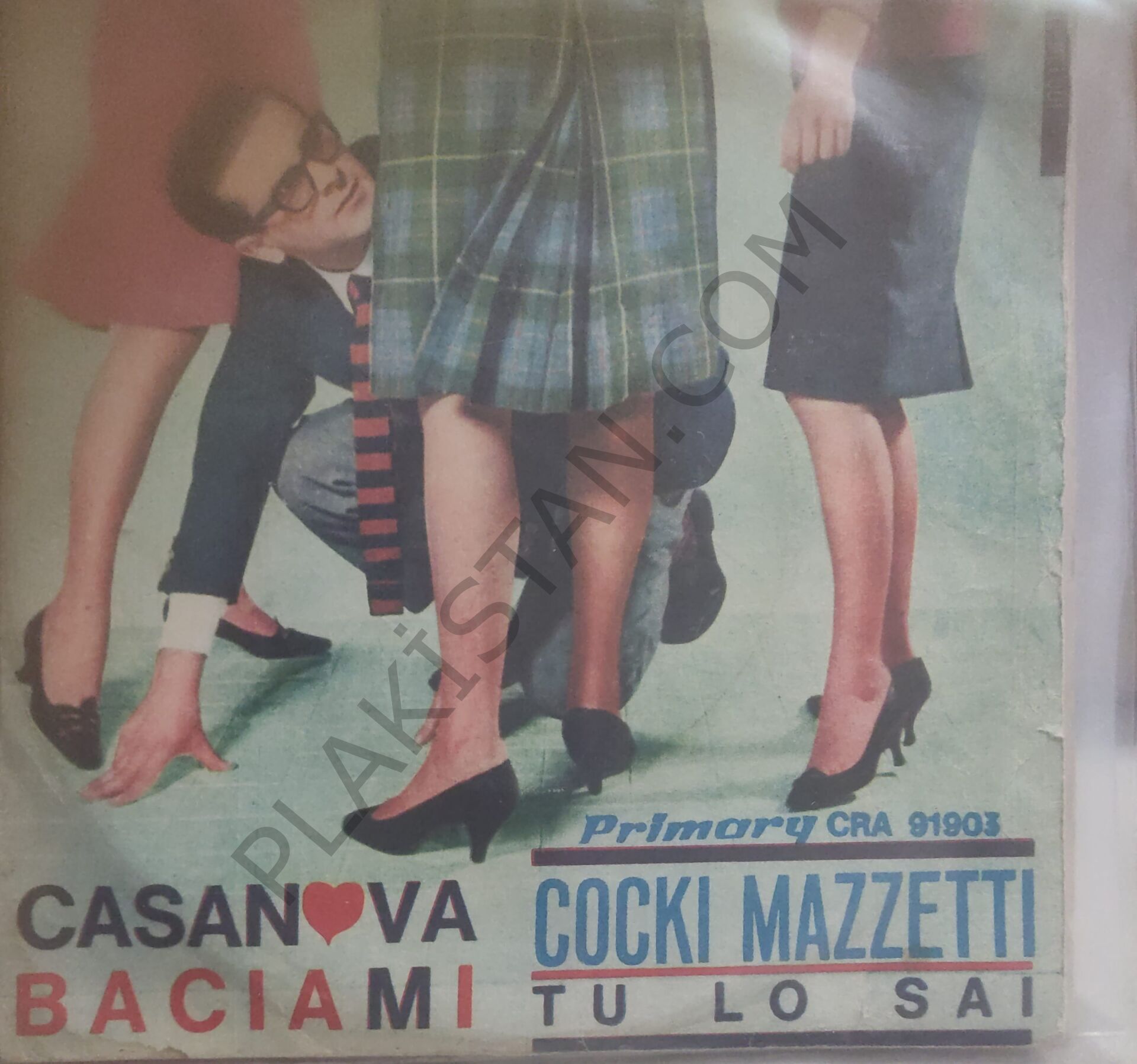 Cocki Mazzetti ‎– Casanova Baciami, yerli baskı ,45lik