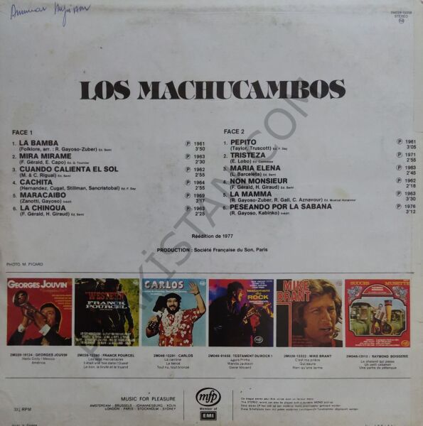 los machucambos Cha cha cha LP PLAK