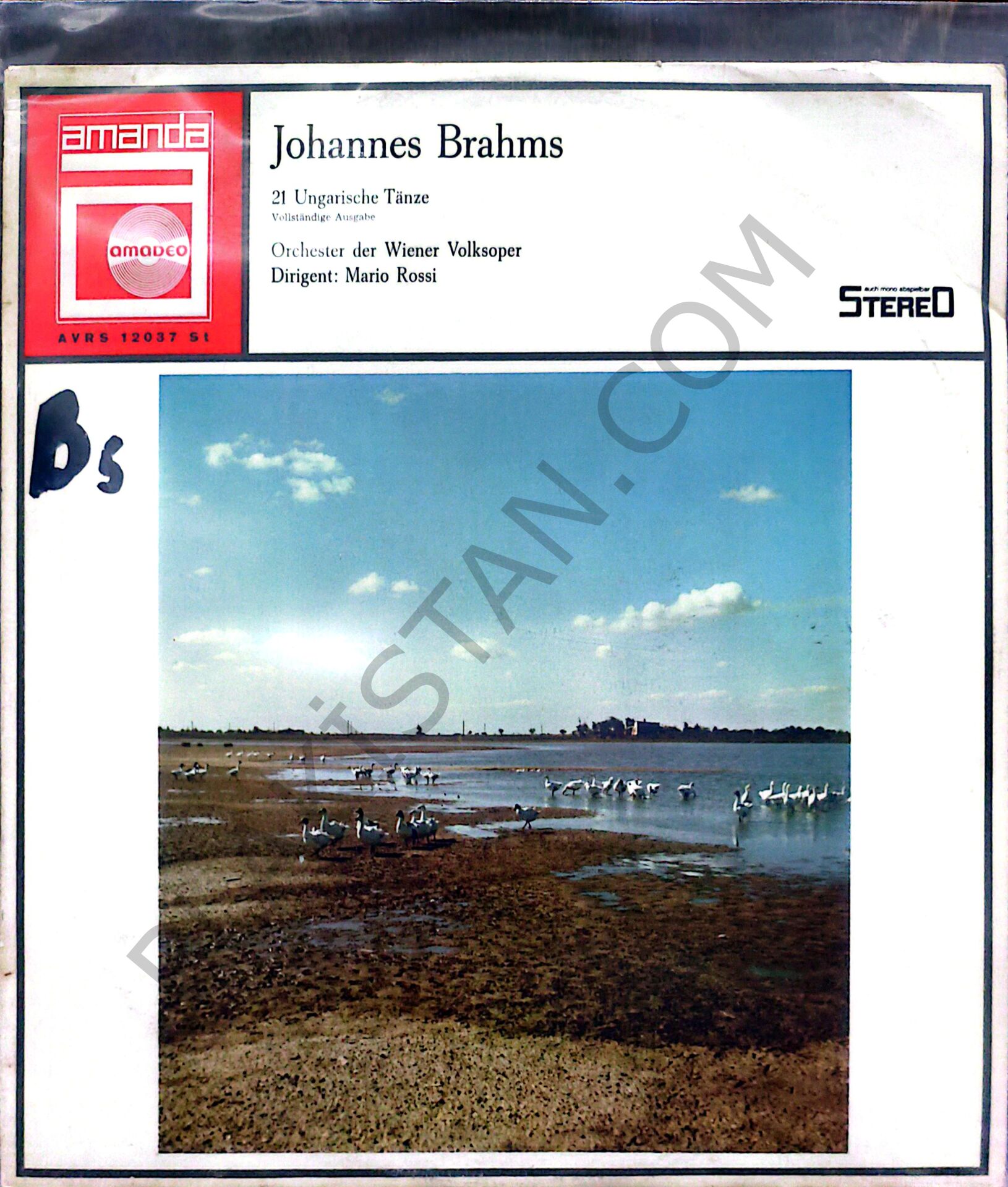 Johannes Brahams 21 Ungarische Volksoper LP PLAK