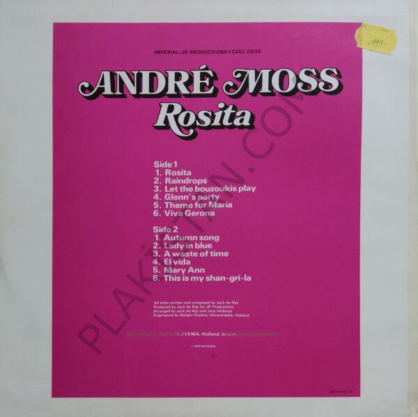 André Moss – Rosita LP PLAK