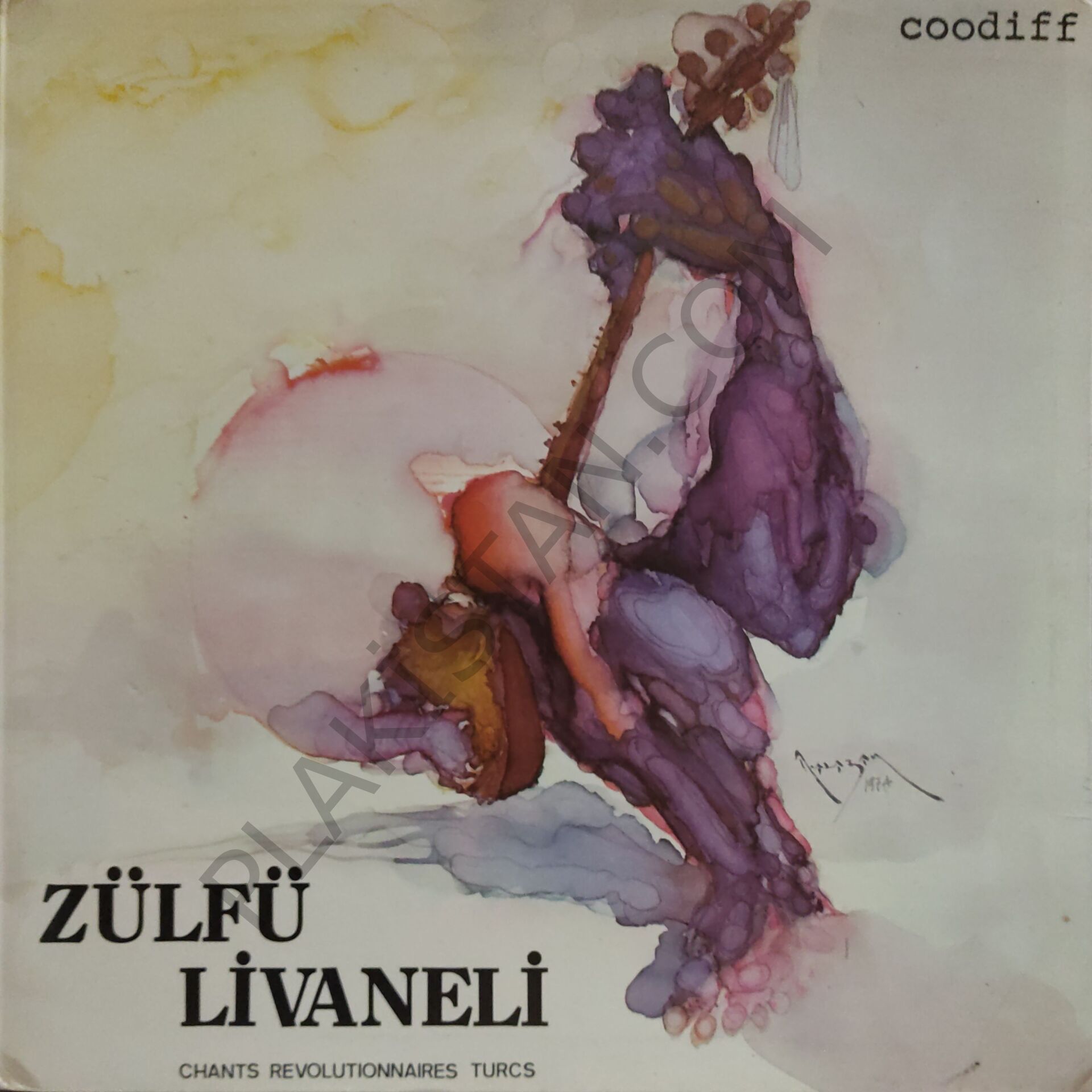 Zülfü Livaneli Coodiff Chants Revolutionnaires Turcs LP