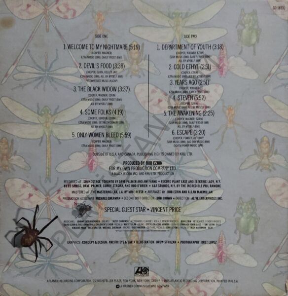 Alice Cooper (2) – Welcome To My Nightmare LP PLAK