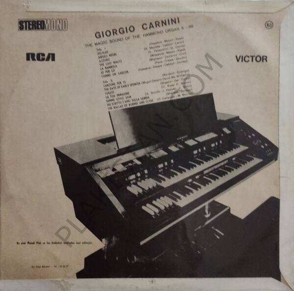 Giorgio Carnini – The Magic Sound Of The Hammond Organ X - 66 LP PLAK