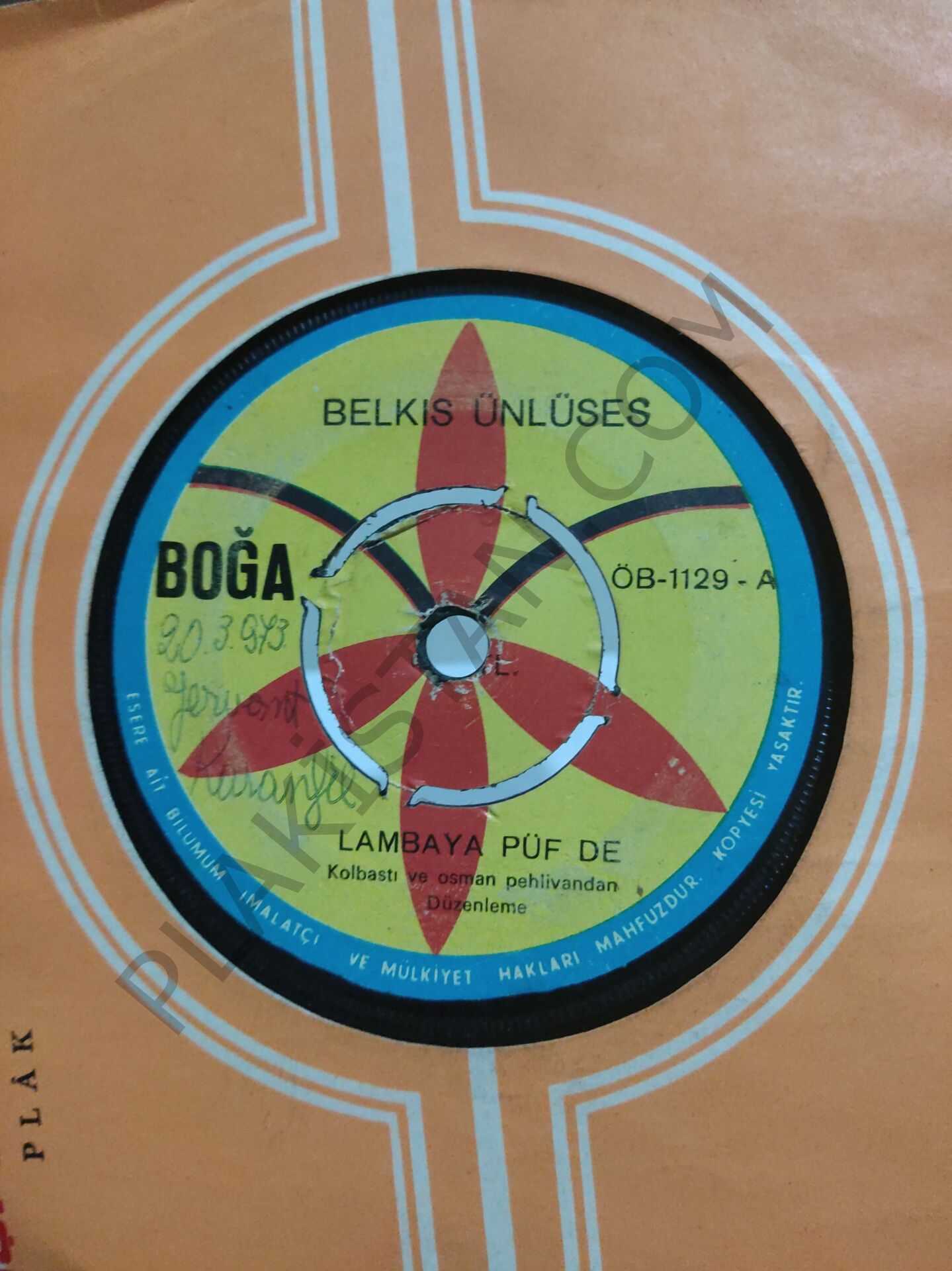 Belkıs Ünlüses - Lambaya Püf De 45 LİK PLAK