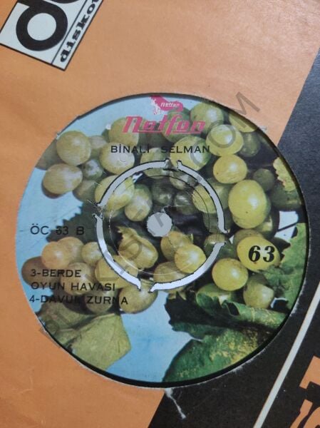 Binali Selman - Erzurum Baş Barı 45 LİK PLAK