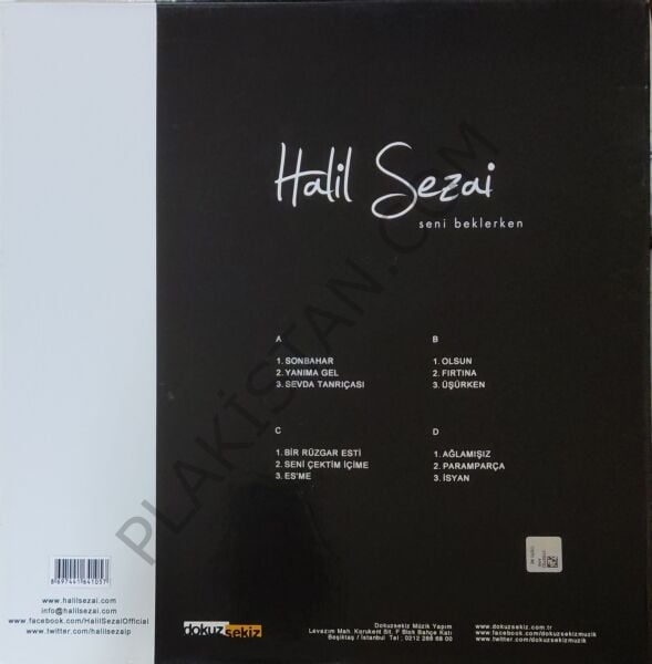 Halil SEZAİ – Seni Beklerken 2 LP PLAK
