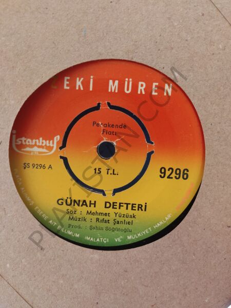 Zeki Müren Günah Defteri 45lik