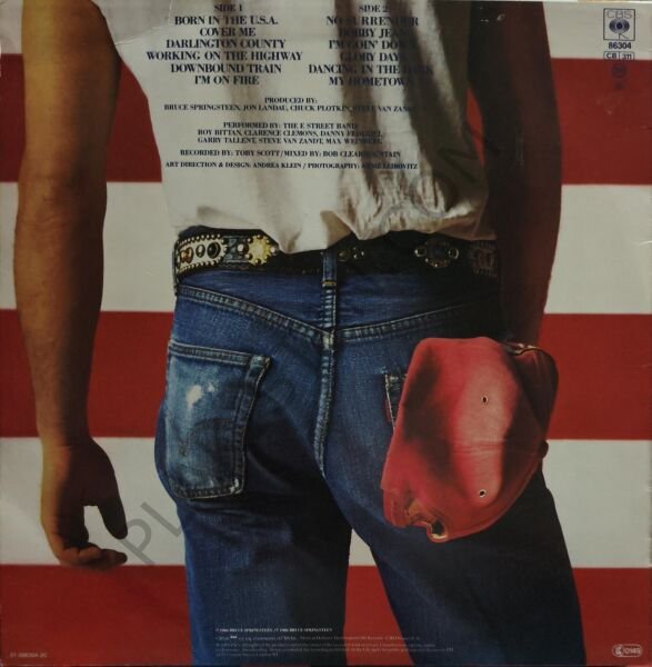 BRUCE SPRINGSTEEN - BORN IN THE USA LP PLAK