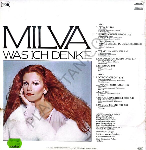 Milva – Was Ich Denke LP PLAK