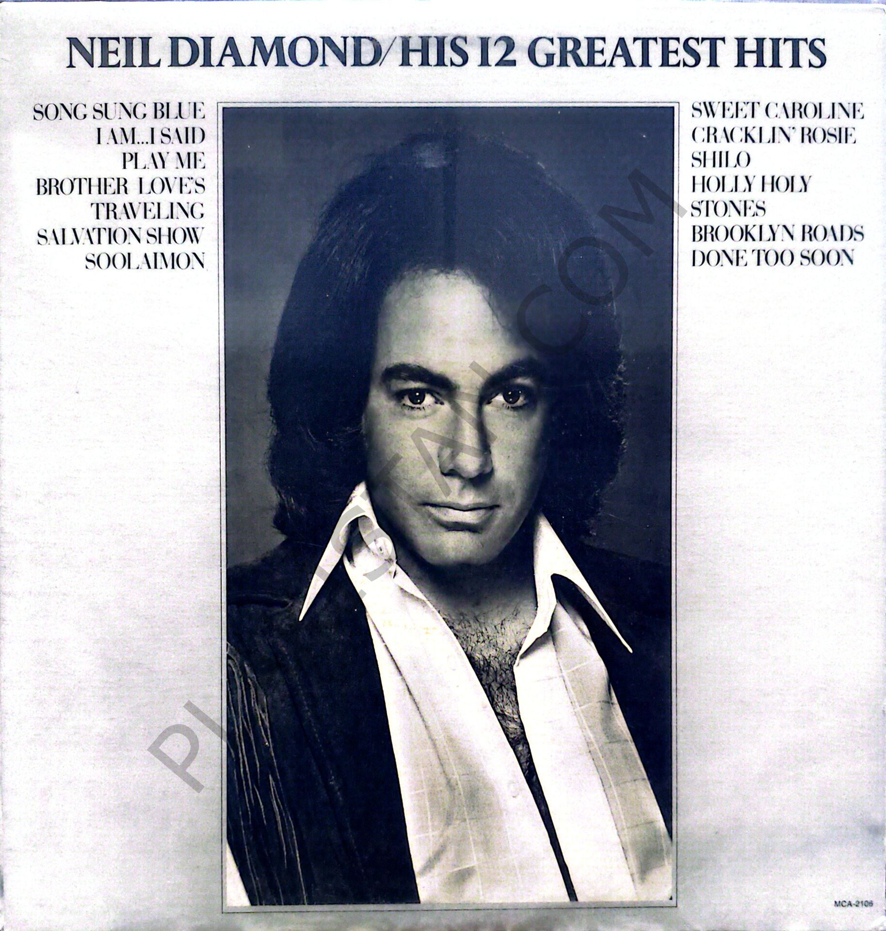 Neil Diamond – His 12 Greatest Hits LP PLAK