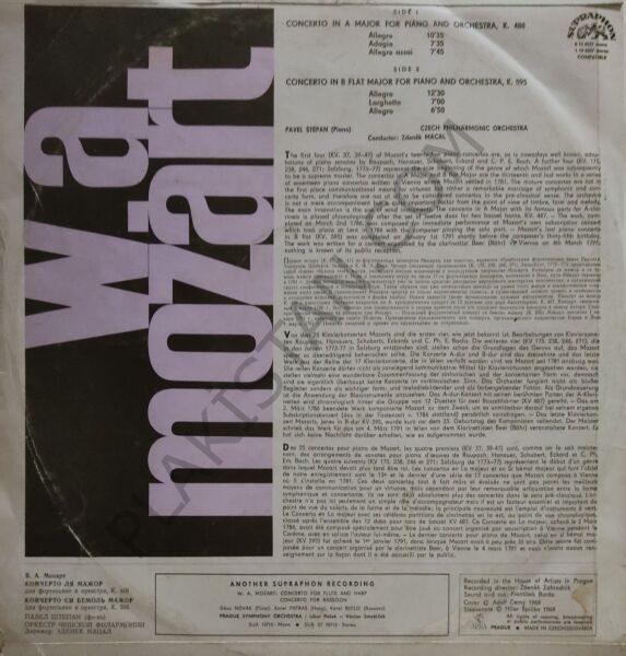 W.a Mozart LP PLAK