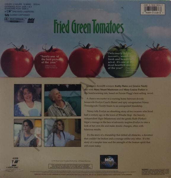 FRİED GREEN TOMATOES LASER DİSC FİLM 2 DİSC