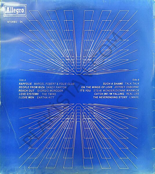 Allergro Music Box 1 - Rapfolie Marcel Fobert, Such a Shame LP PLAK