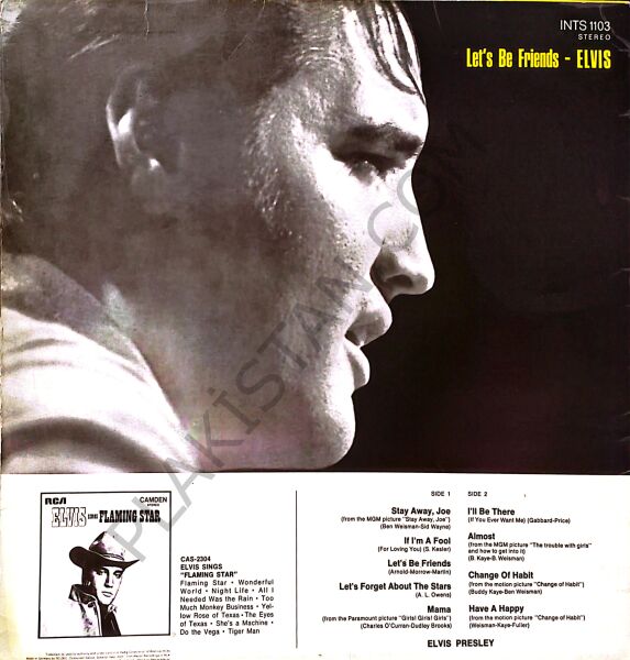 Elvis Presley – Let's Be Friends LP PLAK