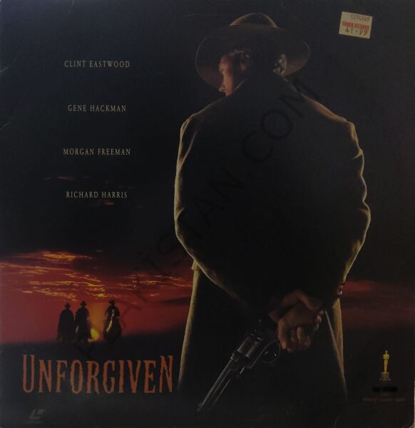 Unforgiven Laserdisc Western Movie Clint Eastwood Gene Hackman Morgan Freeman Richard Harris Best Picture