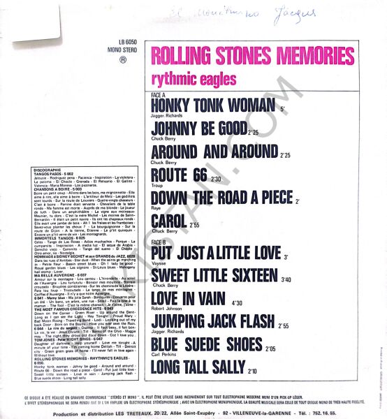 Rolling Stones Memories LP PLAK