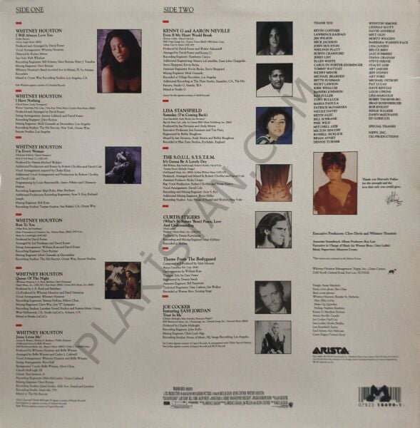 Whitney Houston - The Bodyguard ( dönem baskı ) LP PLAK