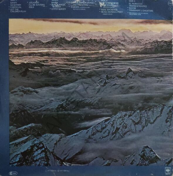 SANTANA - MOONFLOWER LP PLAK
