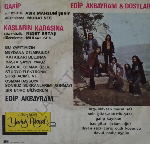 Edip Akbayram - Garip - Kaşların karasına 45 LİK PLAK