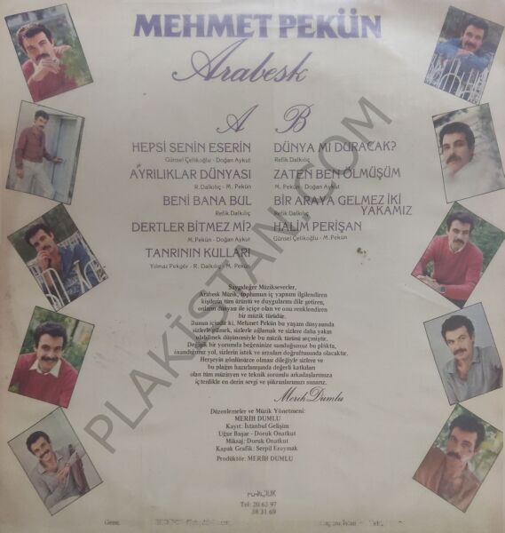 Mehmet Pekün Arabesk - Halim Perişan LP