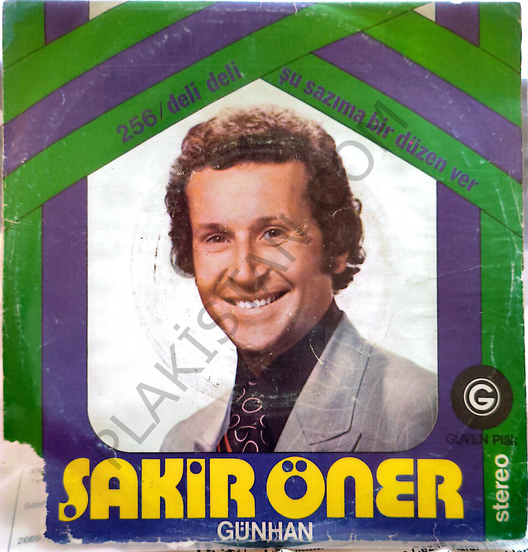 Şakir Öner Günhan -  Deli Deli 45 lik PLAK