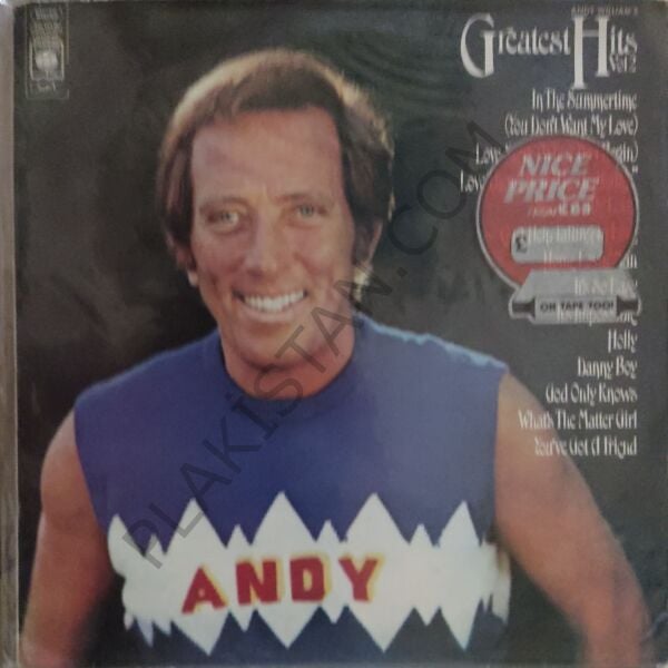 Andy Williams – Andy William's Greatest Hits Vol 2 -  LP PLAK