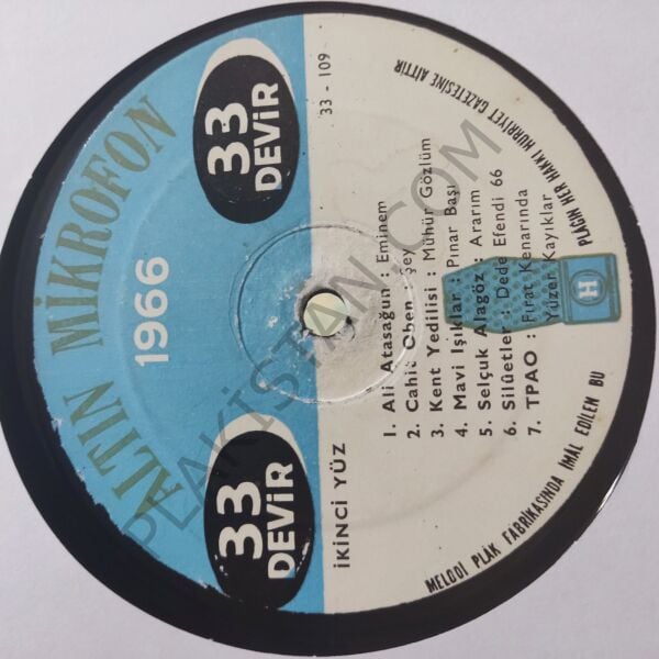 Altın Mikrofon 1966 Lp PLAK