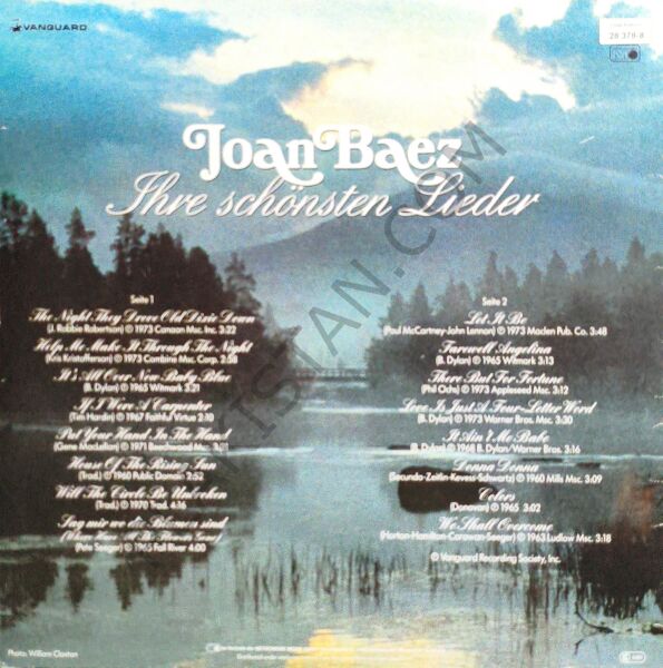 Joan Baez – Ihre Schönsten Lieder LP PLAK