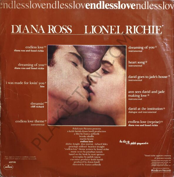 Endless Love Original Motion Picture Soundtrack LP PLAK