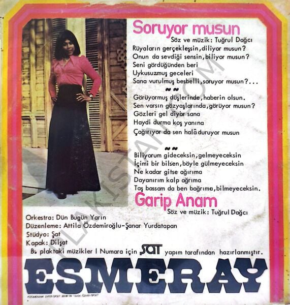Esmeray - Soruyormusun 45 lik PLAK