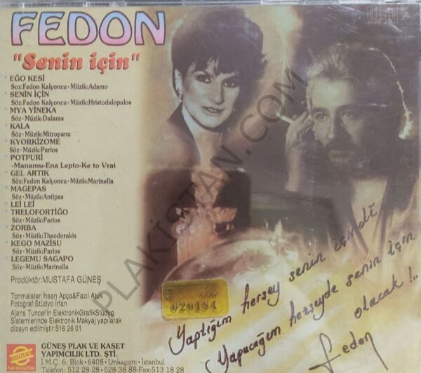 Fedon Senin İçin CD