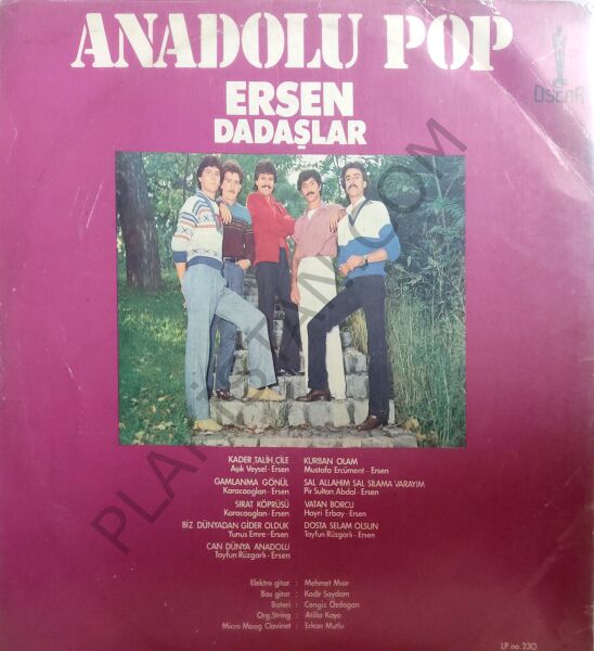 Ersen Dadaşlar - Anadolu Pop LP 1983
