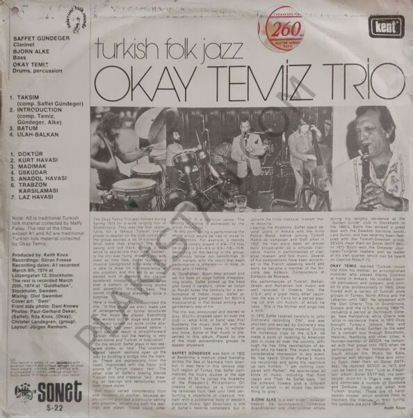 Okay Temiz Trio – Turkish Folk Jazz LP PLAK