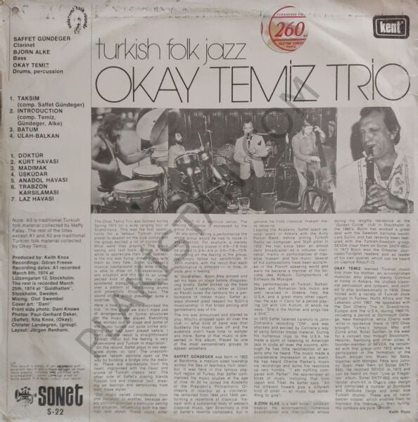 Okay Temiz Trio – Turkish Folk Jazz LP PLAK