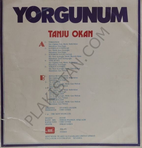 Tanju Okan Yorgunum LP PLAK