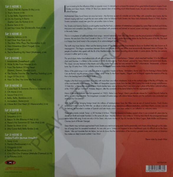 Dean Martin – Italian Love Songs (3LP) - LP PLAK