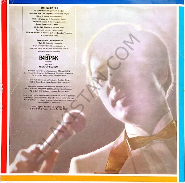 Erol Evgin 84 LP PLAK