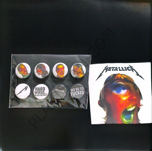 METALLICA Hardwired To Self-Destruct Color 3LP CD Buttons Limited Box Set Shrink 1 CD 3 TANE LP