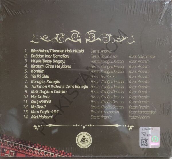 İran Göklen Karadeli Adın kurt oldu Köroğlu CD
